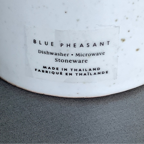 BLUE PHEASANT Stoneware MARCUS White I Palest Gray 9 oz MUG - Picture 3 of 6